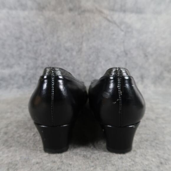 Hush Puppies Shoes Womens 8.5 Pump Loafer Slip On Fashion Cap Toe Retro Classic - Picture 7 of 14